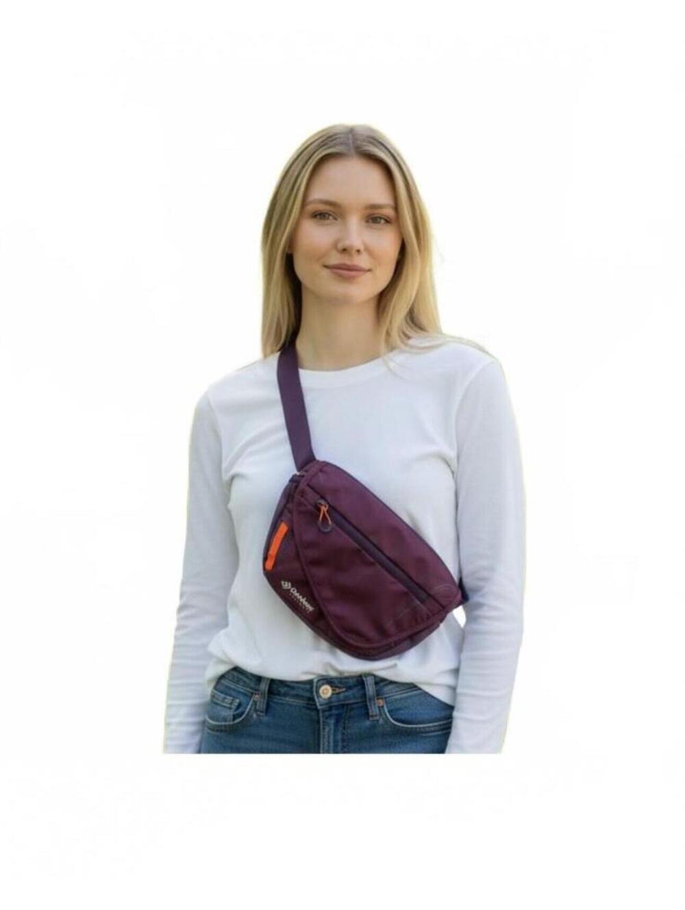 Outdoor Products Marilyn Waist Bag Fanny Pack Purple Nylon Crossbody Lightweight